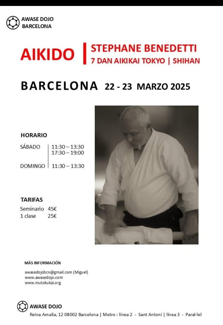 Curso Benedetti en Barcelona. (22 de marzo de 2025)